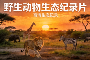 纪录片自然风光海报 - 野生动物生态高清封面
